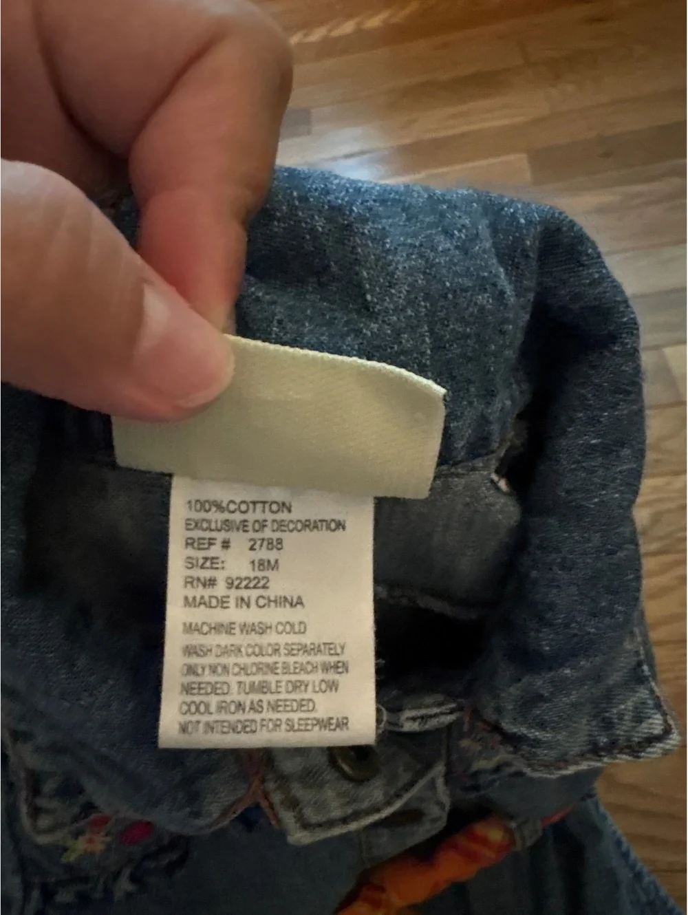 N/A denim tiered